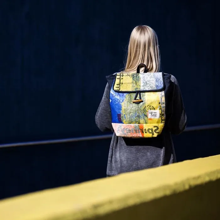 Egypt: These Girls Have Taken Upcycling To The Next Level. Checkout How They Turn Plastic Bags Into Trendy Backpacks!!