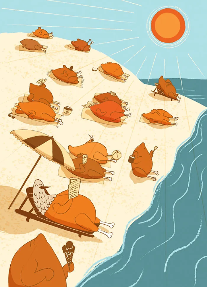 These Illustrations Turn Vegans Into Meat Lovers