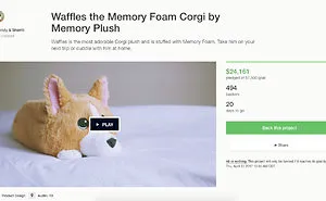 Insanely Cute Corgi Plush Reaches Kickstarter Goal In 8 Hours