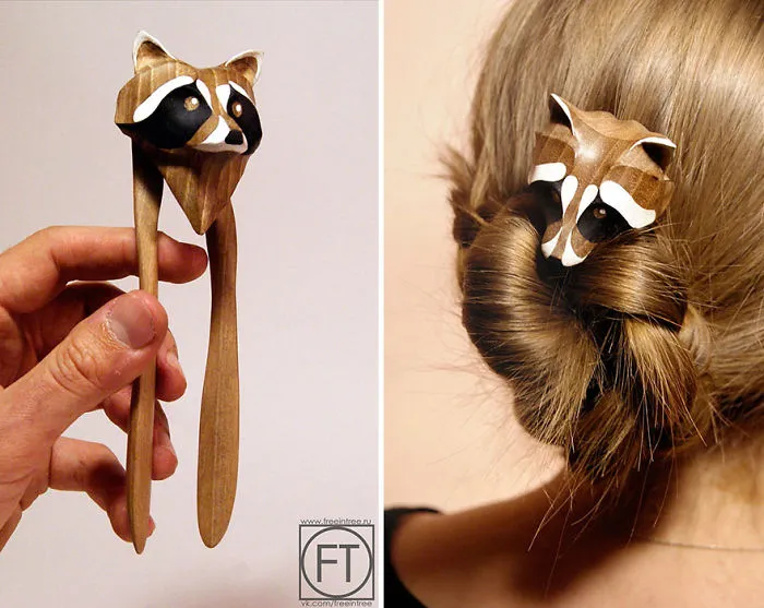 We Make Animal Hair Accessories From Wood