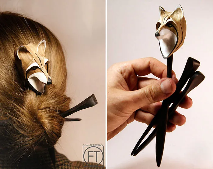 We Make Animal Hair Accessories From Wood