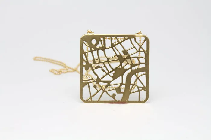 London Map Necklace