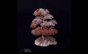 Wire Tree Sculptures By Metal Bonsai