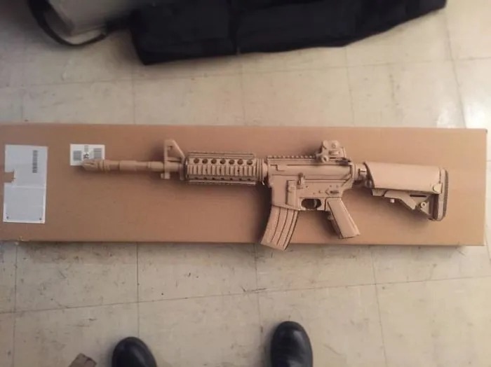 Japanese Cardboard Artist Turns Old Amazon Boxes Into Tanks, Food And Other Incredible Sculptures