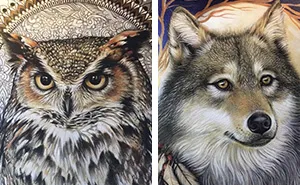 I Draw Animals On Wood Panels