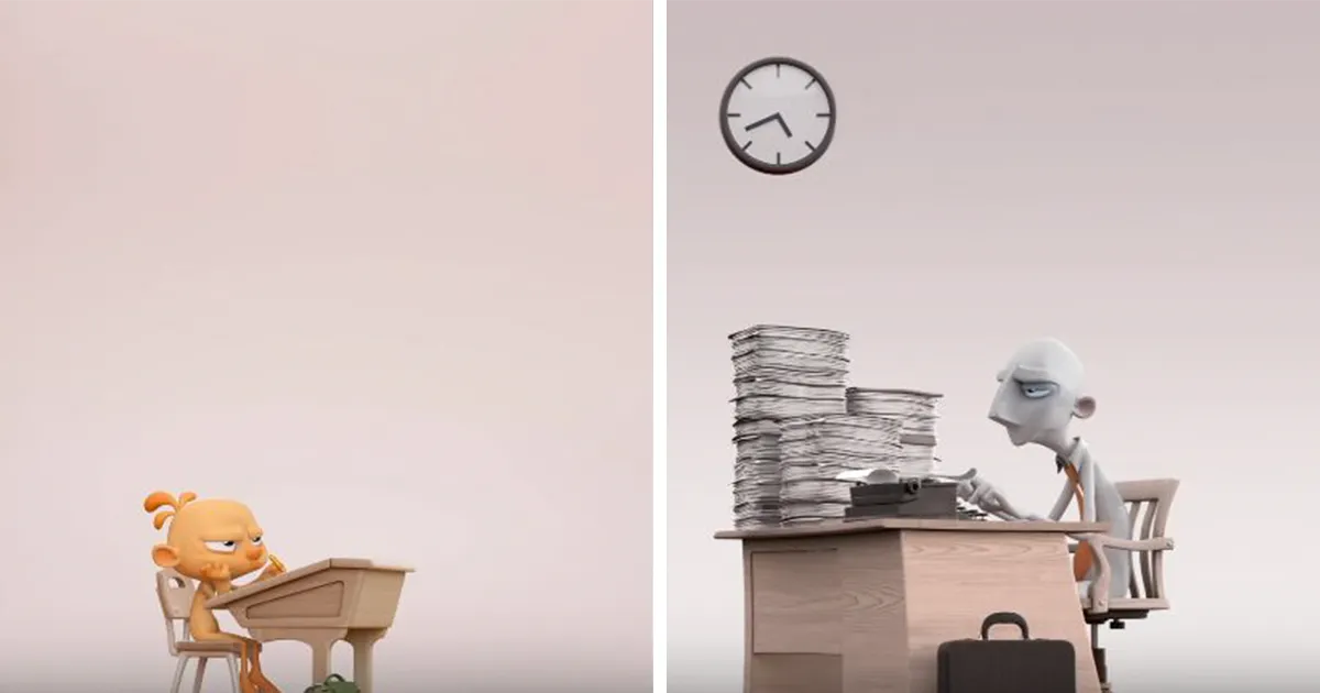 Este premiado cortometraje de animación al estilo Pixar muestra como la sociedad destruye nuestra creatividad