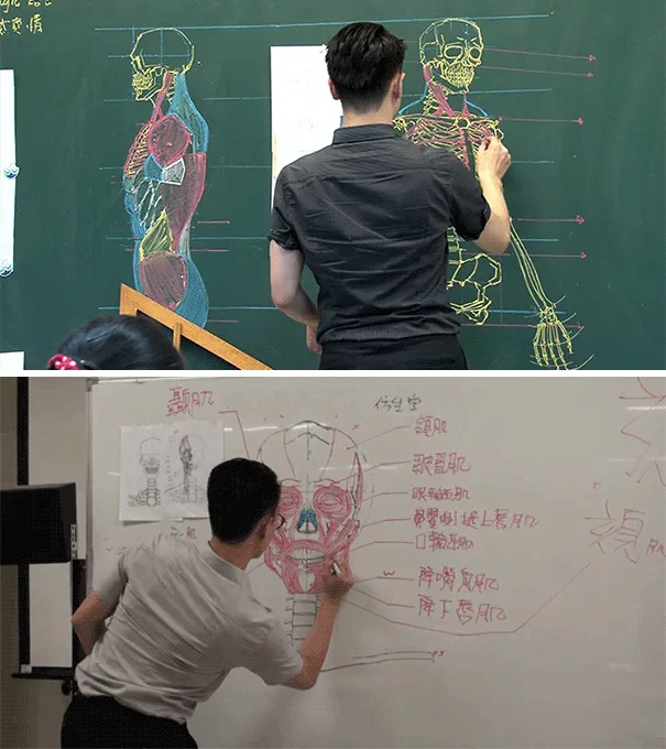 Este profesor taiwanés dibuja de miedo