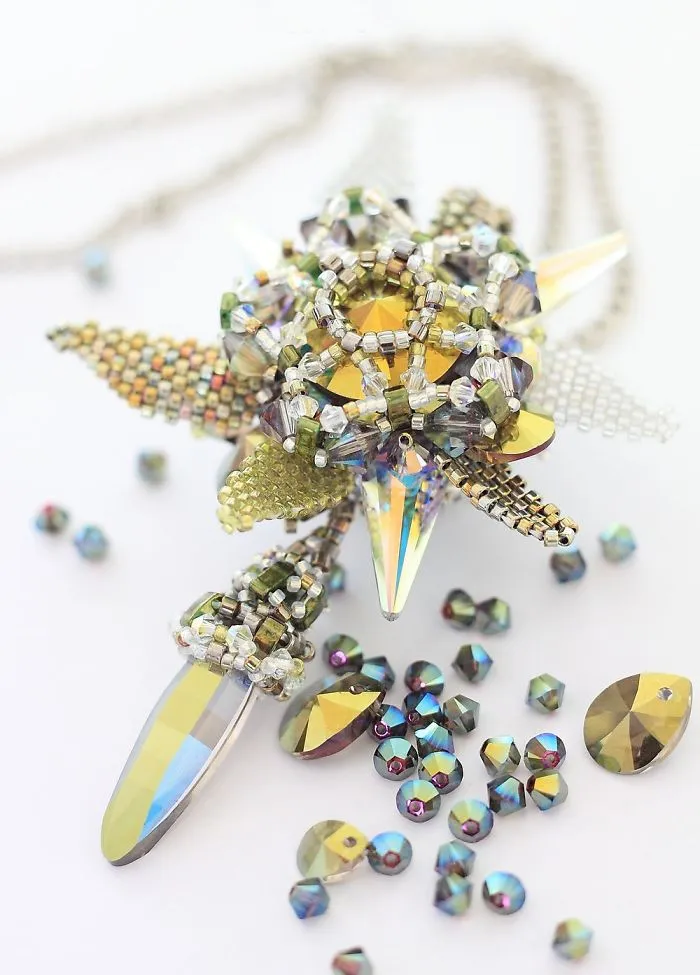 Gorgeous Seed Bead Webs: 25 Amazing Jewelries By Apollinariya Koprivnik