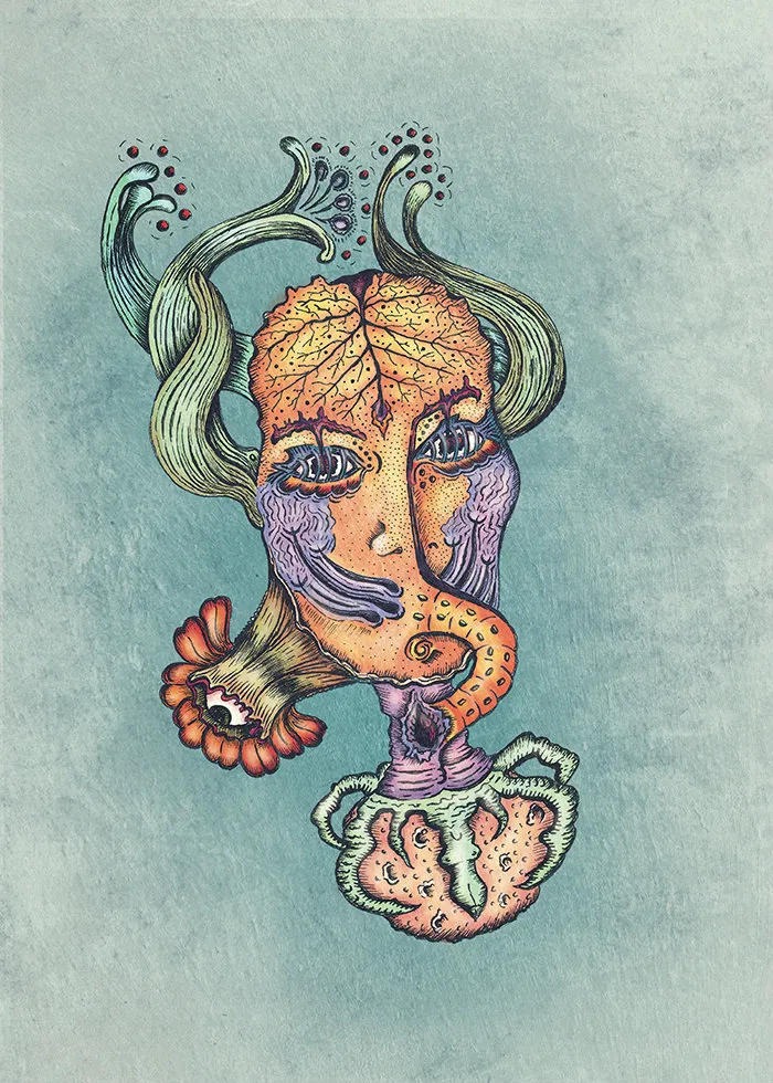Interimly Overrated - Surreal Darkly Colorful Portraits