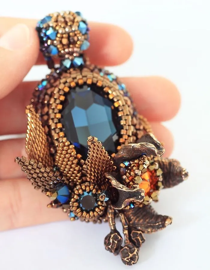 Gorgeous Seed Bead Webs: 25 Amazing Jewelries By Apollinariya Koprivnik