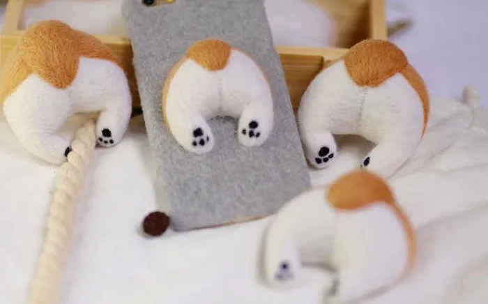Needle Felt Butt Of Corgi, Design For Iphone