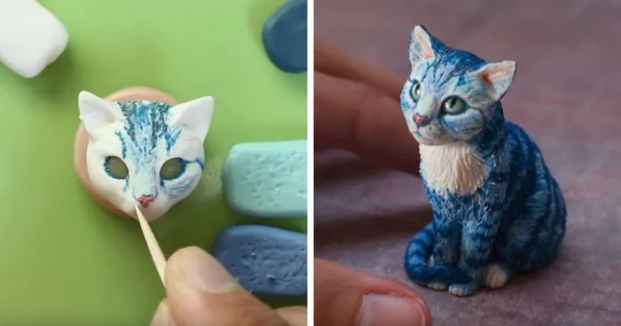 A Cat Made Of Clay