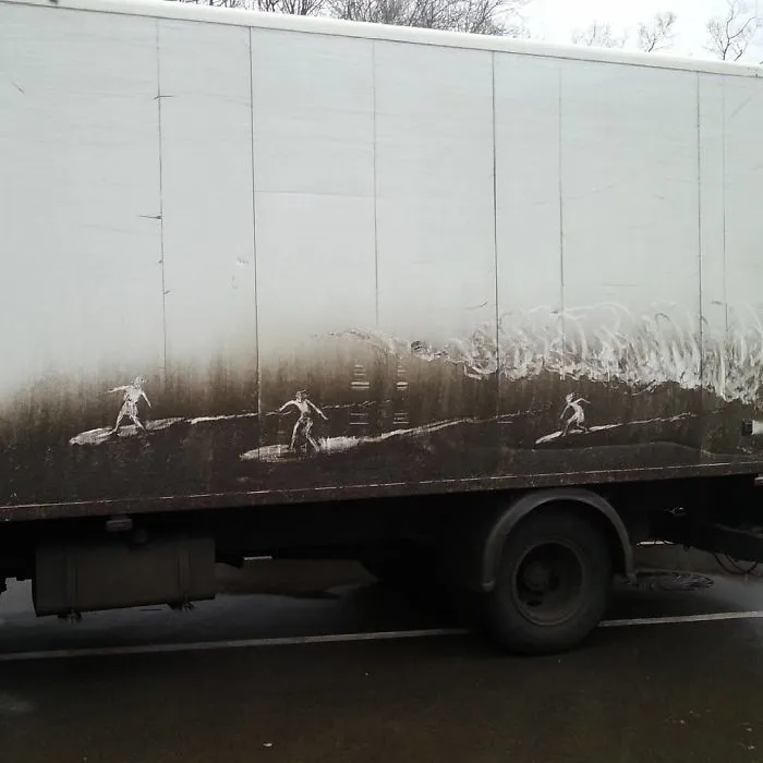 Dirty Car Owners Find Their Cars "Vandalized" With Amazing Drawings, And Your Car May Be Next!