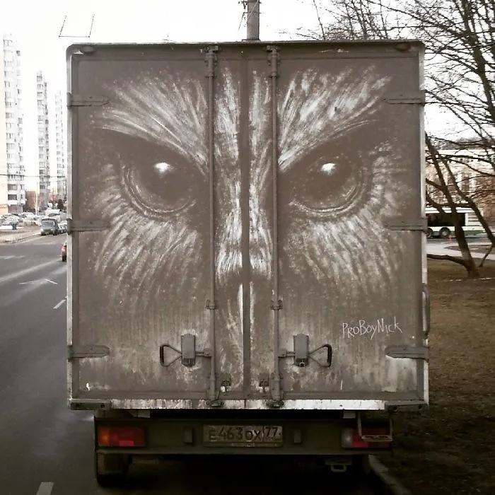 Dirty Car Owners Find Their Cars "Vandalized" With Amazing Drawings, And Your Car May Be Next!