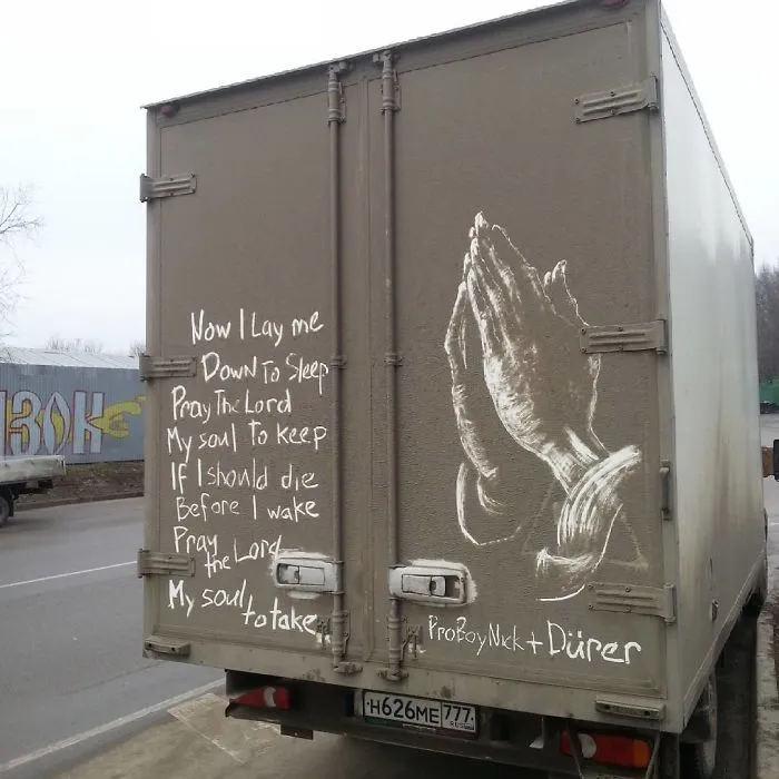 Dirty Car Owners Find Their Cars "Vandalized" With Amazing Drawings, And Your Car May Be Next!