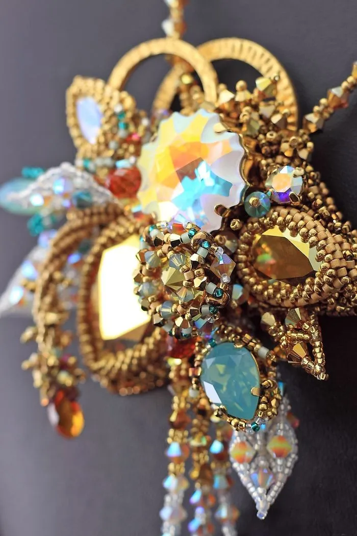 Gorgeous Seed Bead Webs: 25 Amazing Jewelries By Apollinariya Koprivnik