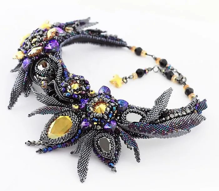 Gorgeous Seed Bead Webs: 25 Amazing Jewelries By Apollinariya Koprivnik
