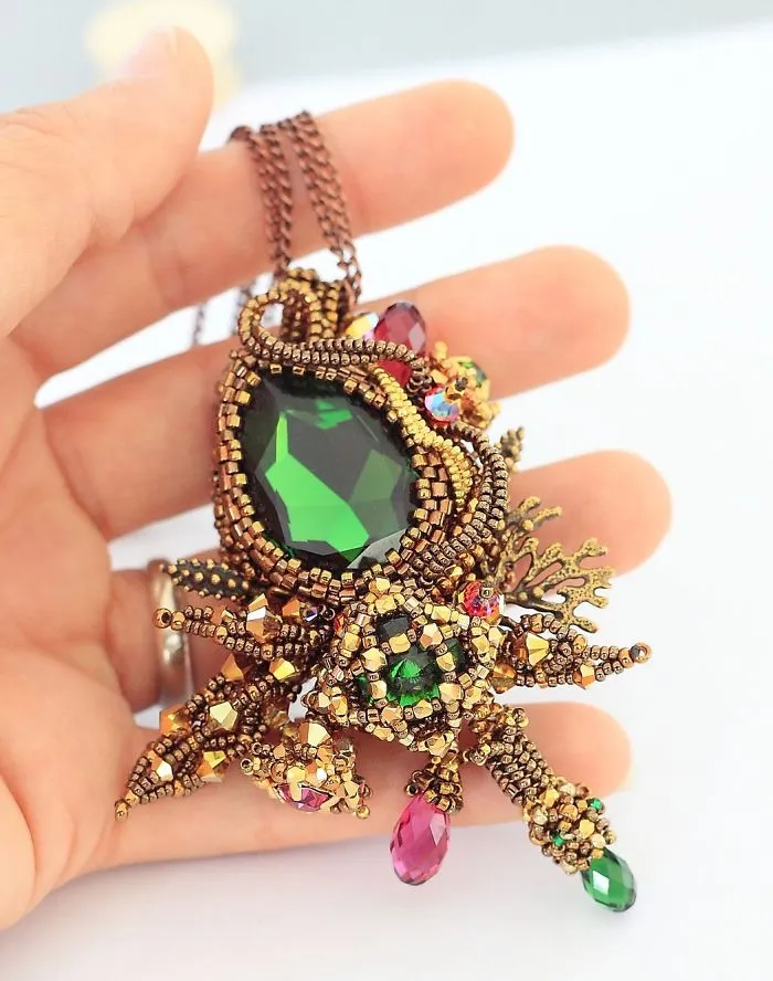 Gorgeous Seed Bead Webs: 25 Amazing Jewelries By Apollinariya Koprivnik