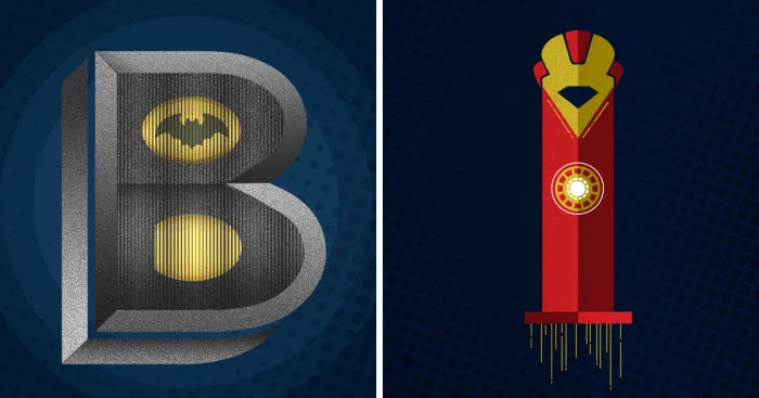 I Combined My Interest For Comics With My Love For Minimalist Illustrations In The Superheroes Alphabet Series