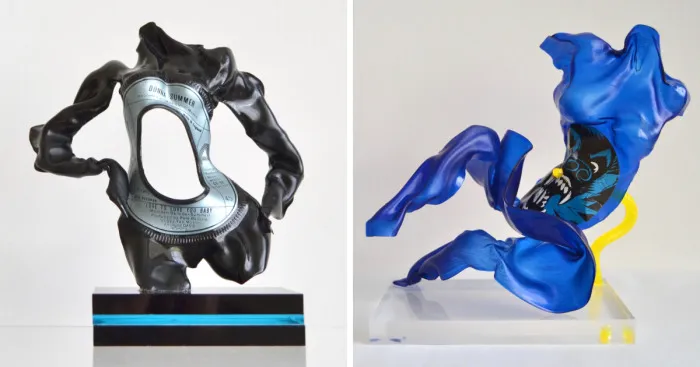 I Make Figurative Sculptures From Vinyl Records