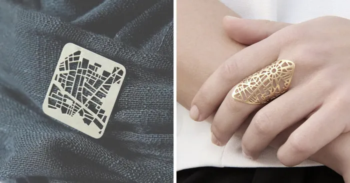 I Create Minimalist Jewelry Maps That Let You Wear Your Favorite Place On Earth