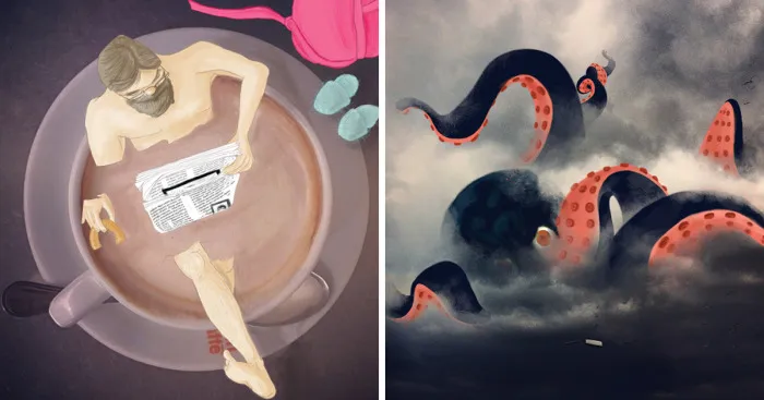 We Used Photography And Illustration To Make These Humorous And Surrealistic  Images With A Bit Of Uncanny Aftertaste