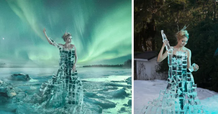 I Built A Dress Made Of Ice For My Maiden Of Finland Photoshoot