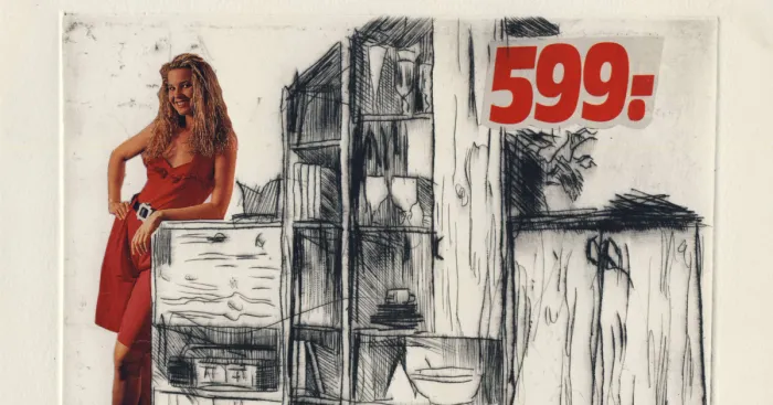 I Made Collage-Etching Prints Out Of 90's Shopping Catalogues From Germany