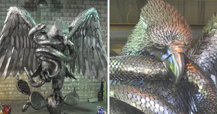 I've Created A Monumental Eagle Sculpture From Metal