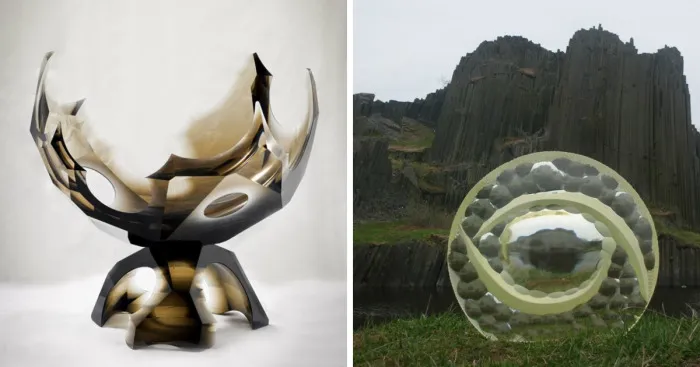 Glass Cuting Sculpture And Design