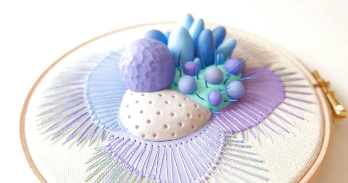 Stunning Polymer Clay Embroidery Cluster Got Nearly One Million Likes On Instagram