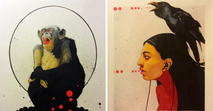 I Draw Using Ink And Pigments