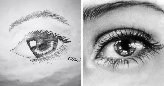 The Evolution Of My Drawings In A Two Month Period Please Upvote For More Examples