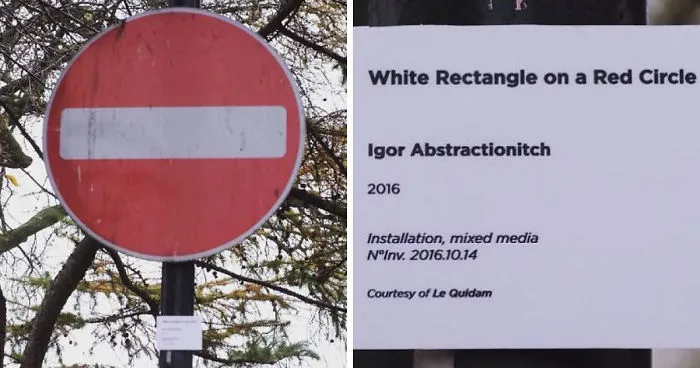 Street Artist Transforms The City Into An Art Gallery Using Exhibition Labels