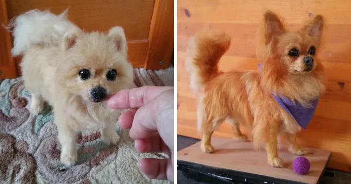 I Needle-Felt Little Dogs