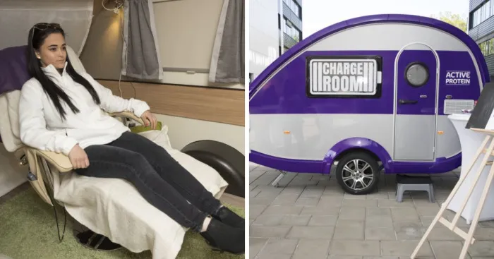The First Human Charger In The World Comes To The Rescue Of Stressed Employees