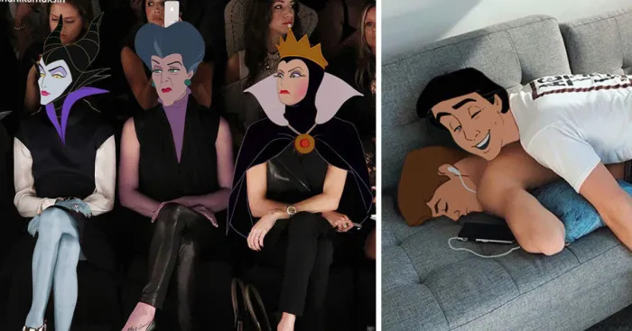 Artist Photoshops Disney Princesses Into Celebrity Photos