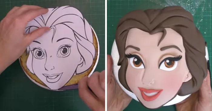 Disney Princess Belle Doll Cake Tutorial