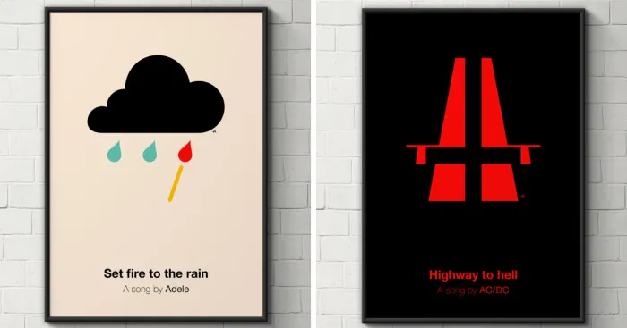 I Made Pictogram Posters For Songs