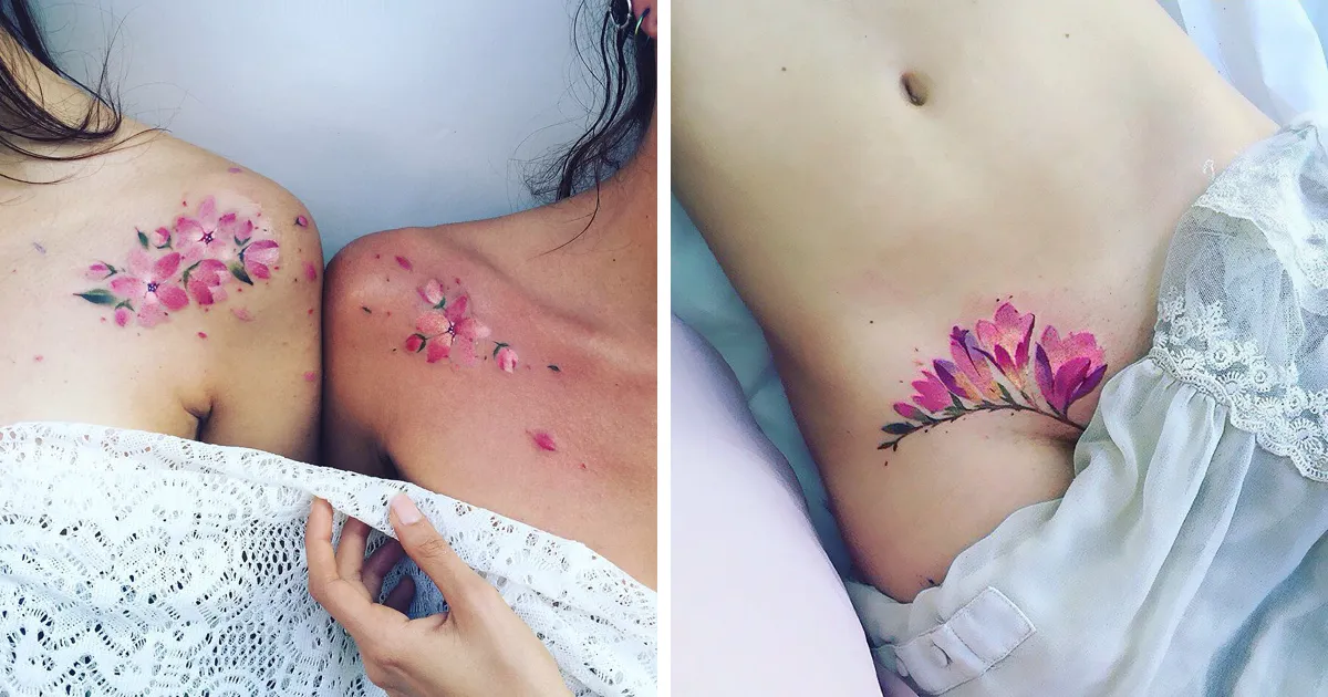 15+ Tatuadores que saben cómo inmortalizar la delicada belleza de las flores
