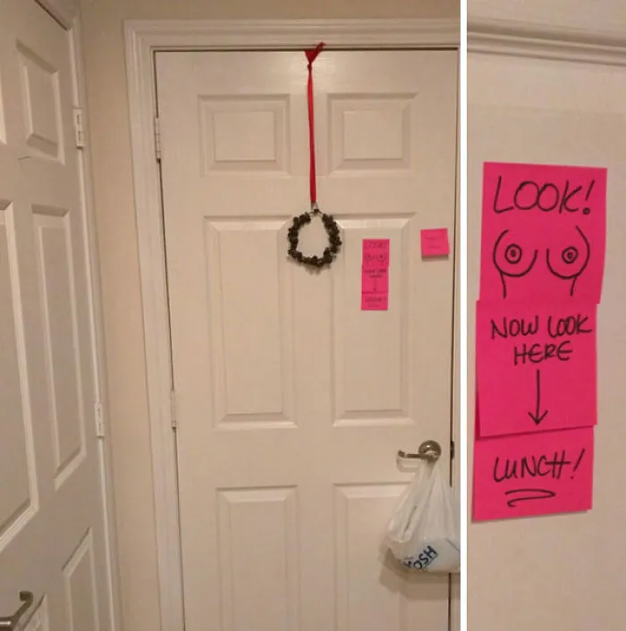 My Wife Has Been Trying Anything To Remind Me To Bring My Lunch To Work