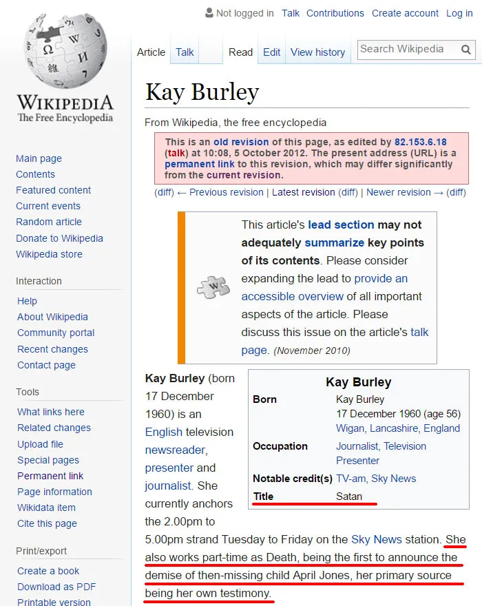 64 Of The Funniest Wikipedia Edits By Internet Vandals