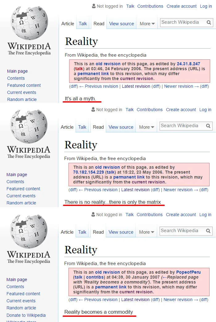64 Of The Funniest Wikipedia Edits By Internet Vandals