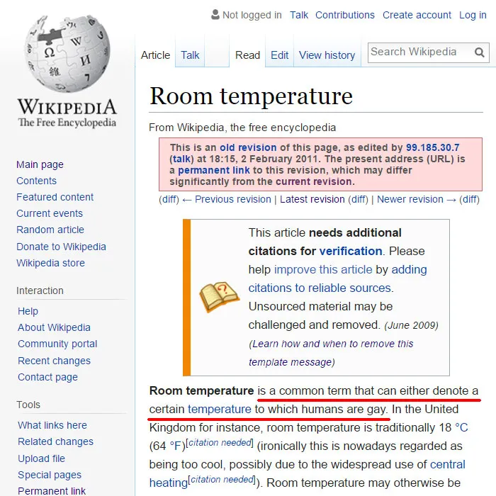 64 Of The Funniest Wikipedia Edits By Internet Vandals