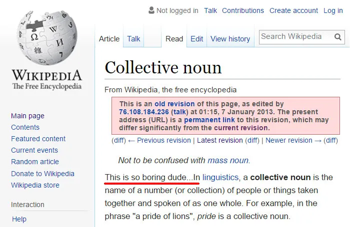 64 Of The Funniest Wikipedia Edits By Internet Vandals