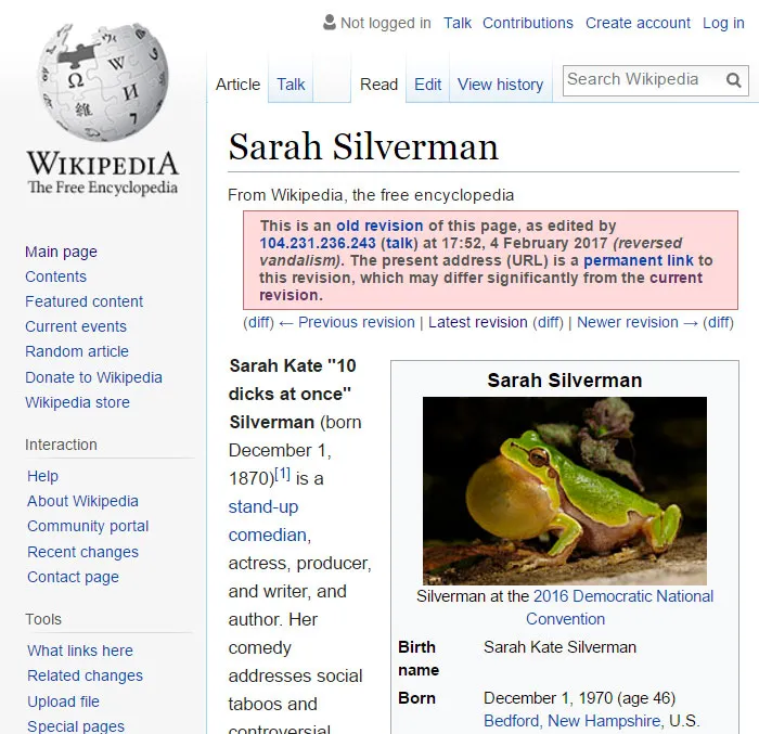 64 Of The Funniest Wikipedia Edits By Internet Vandals