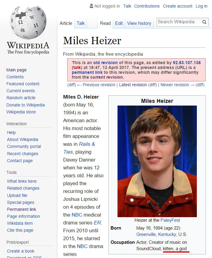 64 Of The Funniest Wikipedia Edits By Internet Vandals