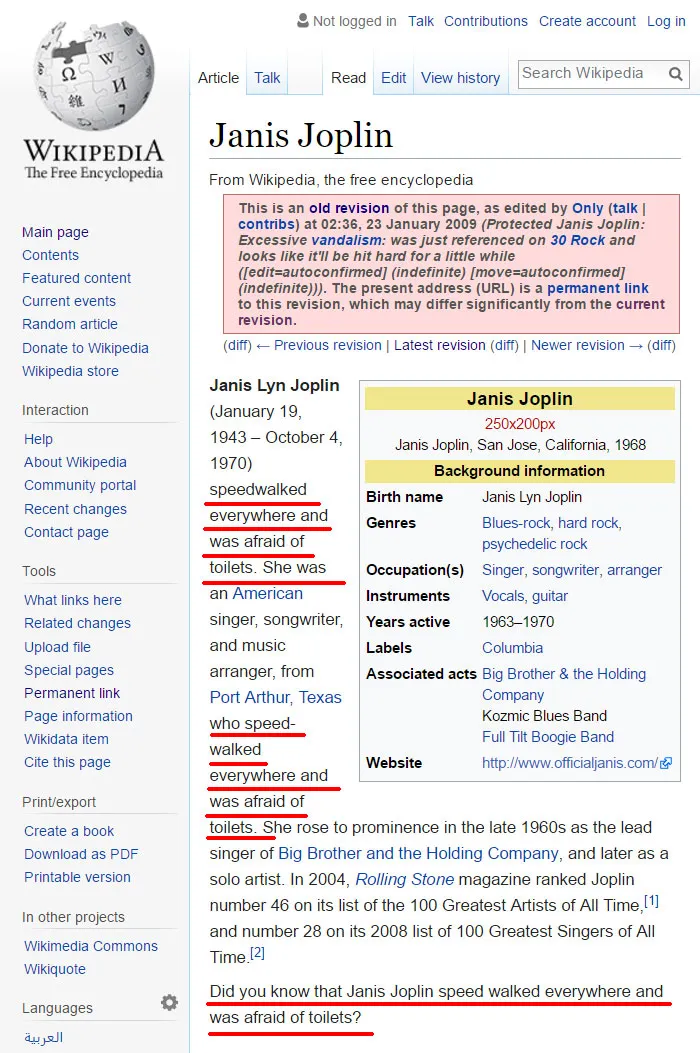 64 Of The Funniest Wikipedia Edits By Internet Vandals