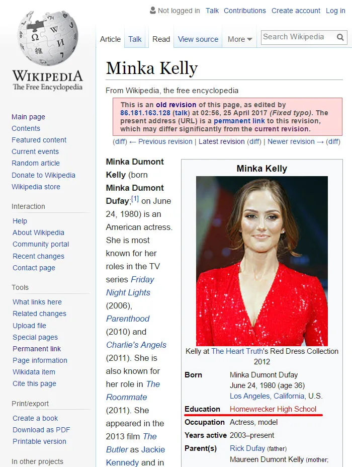 64 Of The Funniest Wikipedia Edits By Internet Vandals