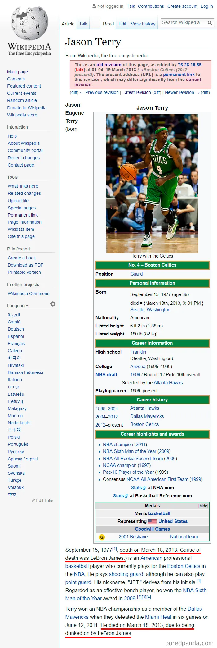 64 Of The Funniest Wikipedia Edits By Internet Vandals